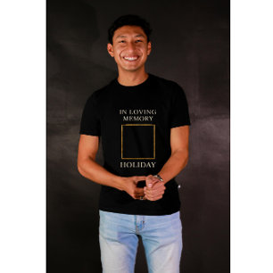 Camiseta Elegante Tributo Memorial de Férias Celestiais – P