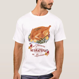 Camiseta elegante vintage turquia - Dia de Ação