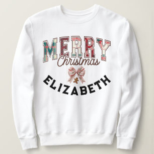 Camiseta Elegante Xadrez Buffalo Feliz Natal Personalizado