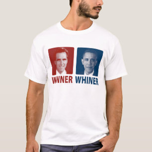 Camiseta Eleição 2012 do vencedor ou do Whiner