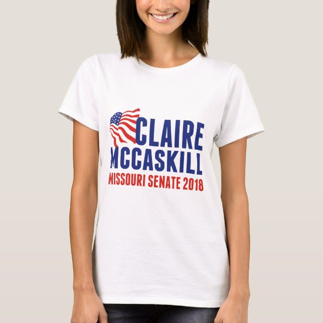 Camiseta Eleição 2018 do Senado de Claire McCaskill (Frente)
