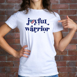 Camiseta Eleição 2024 Kamala Joyful Warrior USA Flag Heart