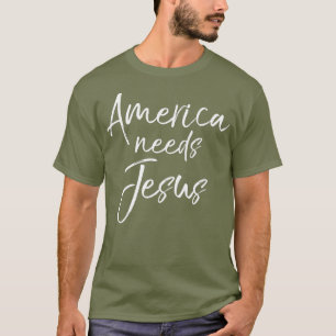 Camiseta Eleição Cristã Citação Patriótica Dotada América