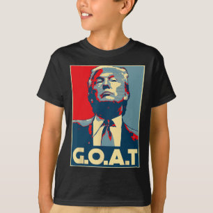 Camiseta Eleição do Dedo Médio Trump Goat 2024 Republicano
