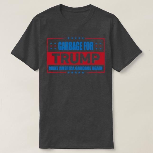 Camiseta eleição do lixo Donald Trump (Frente do Design)