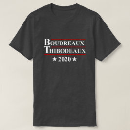 Camiseta Eleição engraçada de Boudreaux & de Thibodeaux
