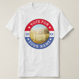 Camiseta Eleição PERSONALIZADA da FOTO