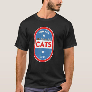 Camiseta Eleição Política de Gato Fofo Paródia de Animais 2