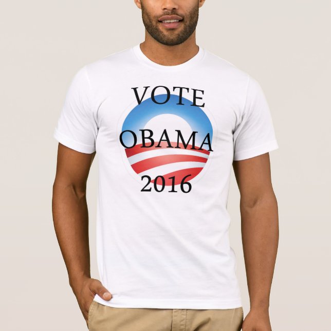 Camiseta Eleição presidencial de Barack Obama 2016 do voto (Frente)