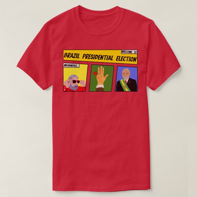 Camiseta Eleição Presidencial no Brasil (Frente do Design)