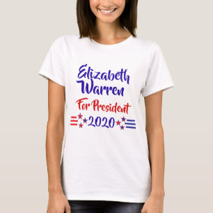 Camiseta Eleições 2020 Elizabeth Warren Apoio