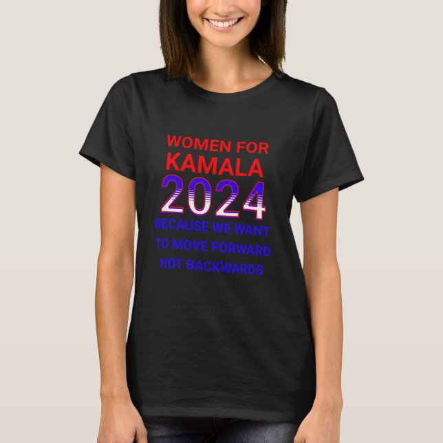 Camiseta Eleições 2024 para Kamala Harris (Frente)