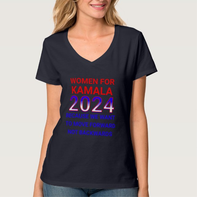 Camiseta Eleições 2024 para Kamala Harris (Frente)