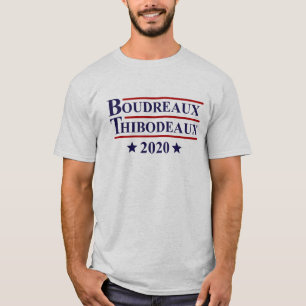 Camiseta Eleições de Boudreaux & Thibodeaux 2020 na Louisia