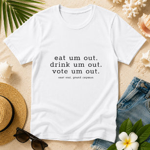 Camiseta Eleições Humorísticas Votando Personalização Minim