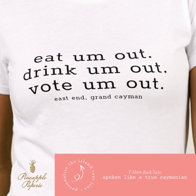 Camiseta Eleições Humorísticas Votando Personalização Minim (Criador carregado)