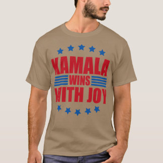Camiseta Eleições Kamala ganha alegria