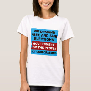 Camiseta Eleições livres e justas