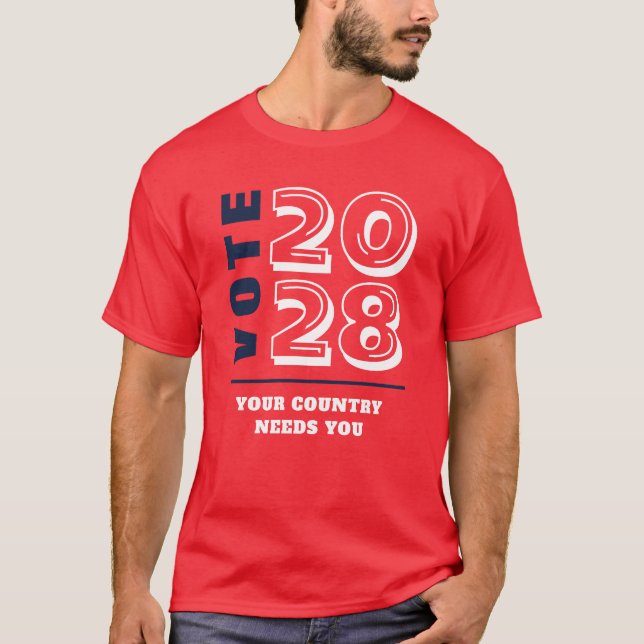 Camiseta Eleitor Conservador Republicano Democrático (Frente)