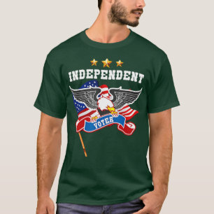 Camiseta Eleitor Independente Com Águia Cálida E Fla Americ