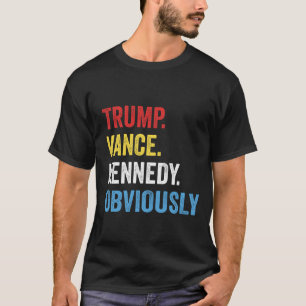 CAMISETA ELEITORA TRUMP VANCE KENNEDY OBVIAMENTE