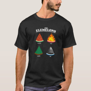 Camiseta Elemelons Watermelon Air Earth Fire Punny Foo
