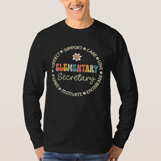 Camiseta Elementary Secretary Appreciation Week Back to Sch (Frente)