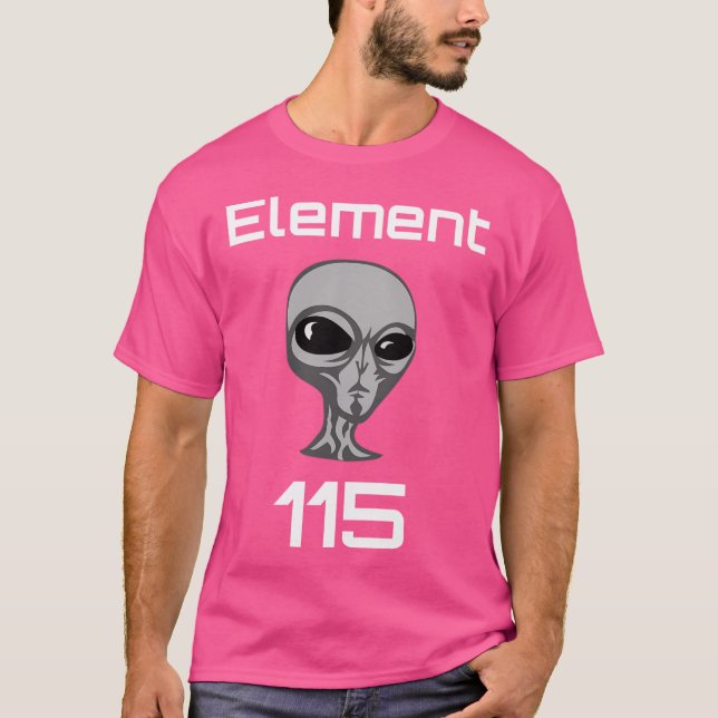 Camiseta Elemento 115 Combustível para Alienígena de Moscou (Frente)