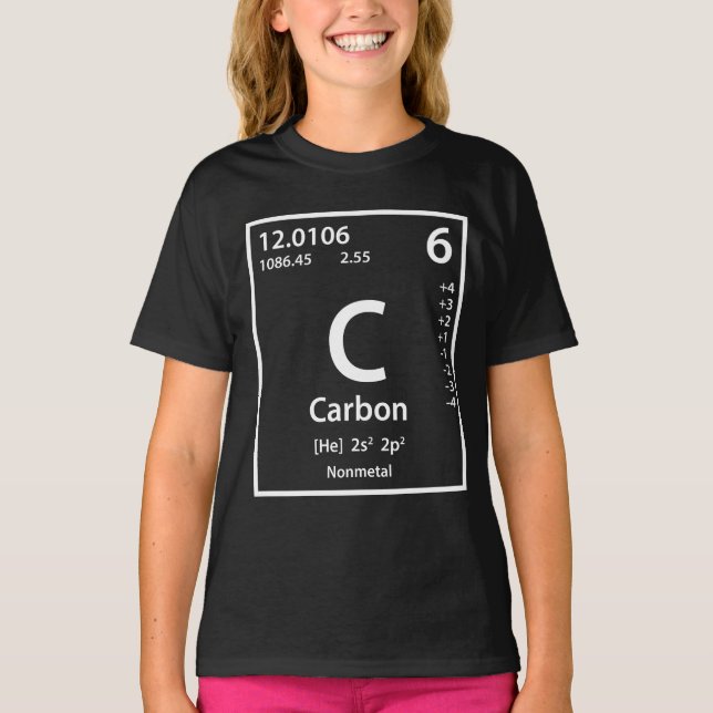 Camiseta Elemento Carbono (branco) (Frente)