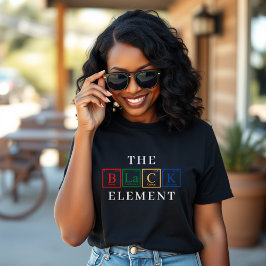 Camiseta Elemento da Tabela Periódica da História Negra Jun