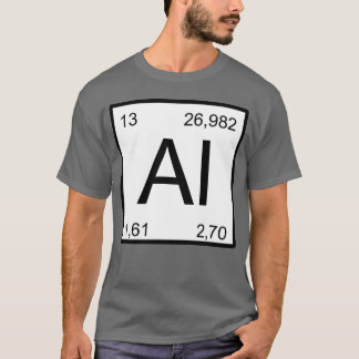 Camiseta Elemento de IA Glyph menino de Alumínio