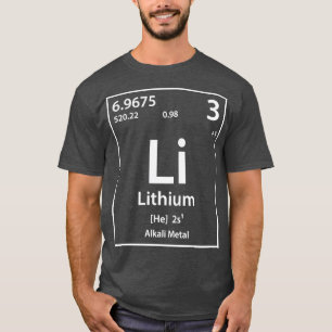 Camiseta Elemento de lítio
