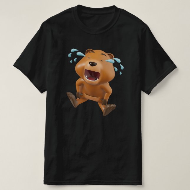 Camiseta Elemento de Personagem de Urso de Desenho Animado  (Frente do Design)