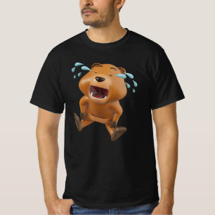 Camiseta Elemento de Personagem de Urso de Desenho Animado