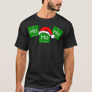 Camiseta Elemento de Química HoHo Holmo Elemento de Natal