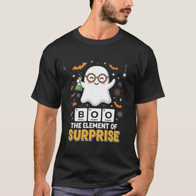 Camiseta Elemento de Surpresa de Fantasma no Design de Hall (Frente)