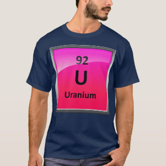 Camiseta Elemento de UrânioMesa periódica