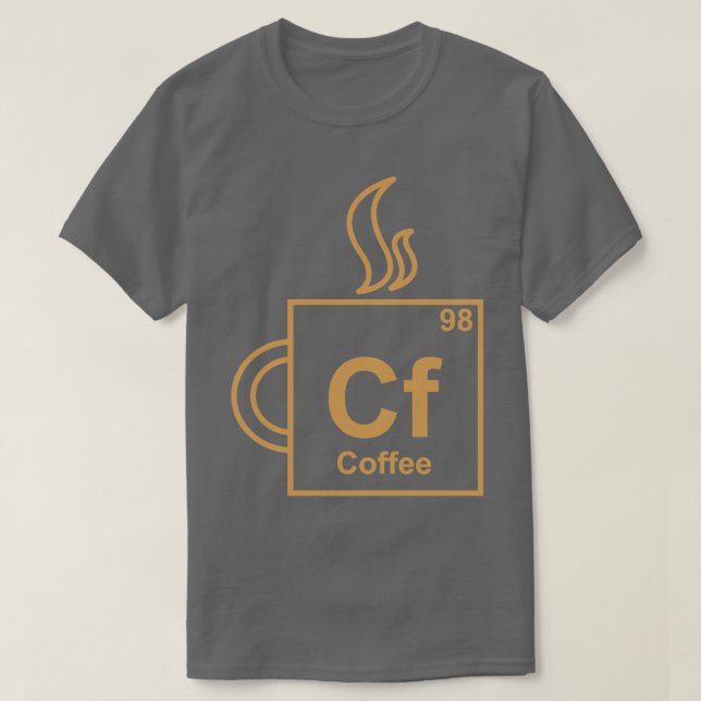 Camiseta Elemento do café (Frente do Design)