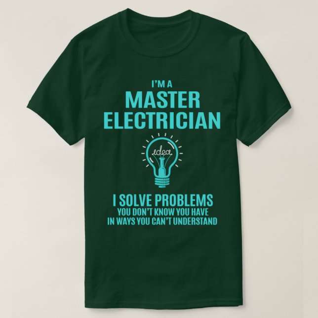 Camiseta Elemento do Presente do Master Electristi para Res (Frente do Design)
