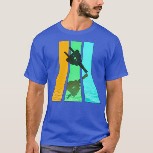 Camiseta Elemento elétrico do estilo de imagem retrorrefle
