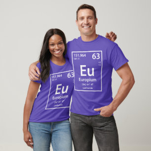 Camiseta Elemento európio (branco)