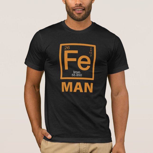 Camiseta Elemento Ferro Fe (Frente)