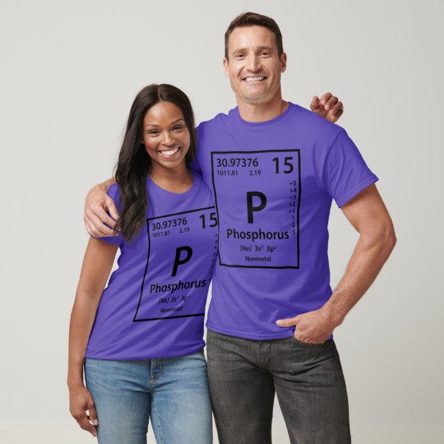 Camiseta Elemento Fósforo (preto) (Unissex)