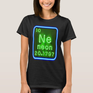 Camiseta Elemento Neônio Da Tabela Periódica De Química Par
