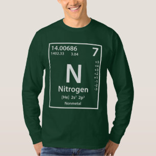 Camiseta Elemento Nitrogênio (branco)