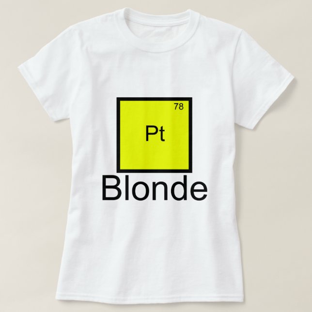 Camiseta Elemento Pun Loira Platina (Frente do Design)