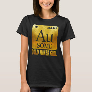 Camiseta Elemento Químico do Ouro do Dígger Dourado Au para