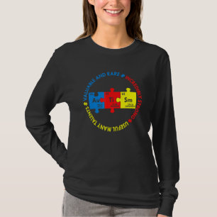 Camiseta Elementos Autismo Sensibilização Periódica da Mesa