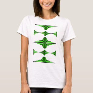 Camiseta Elementos da arte em verde profundo