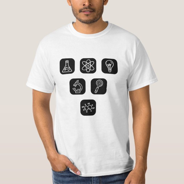 Camiseta Elementos da ciência (Frente)